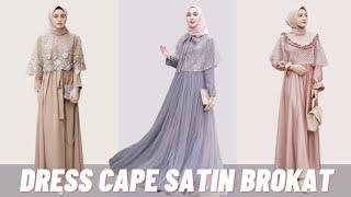 INSPIRASI MODEL DRESS CAPE BROKAT TERBARU  DRESS TUNANGAN WISUDA KONDANGAN  HIJAB  PINTEREST