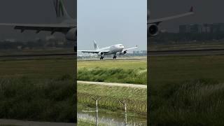 Airbus A330-200 Wamos Airlines Landing Runway 24 Bandara Soekarno-Hatta Jakarta