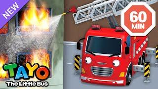 Frank the fire trucks hard work  Vehicles Cartoon for Kids  Tayo Episodes  Tayo the Little Bus