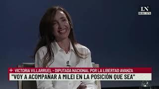 Victoria Villarruel con Luis Novaresio en LN+
