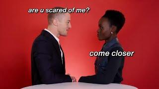 Joseph Quinn and Lupita Nyongo flirting in their own way for 6 minutes