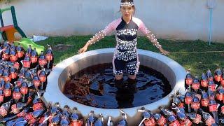 Baño de Coca Cola Vs Mentos en Piscina  2500 litros de Coca Cola