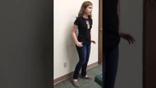 Alaina singing Penny Lane for her first ever musical theater audition...