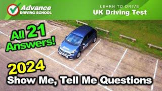 2024 ‘Show Me Tell Me Questions    UK Driving Test