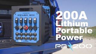 Power Box PB-200  Portable Dual Battery System  Power station  solar generator