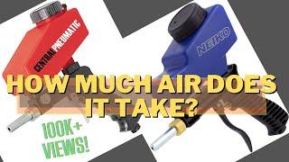 Review How effective is Amazon Neiko Sand Blaster Gun and a small air compressor vs large one?