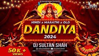 Hindi x Marathi x Retro  Dandiya 2024  DJ Sultan Shah Remix  Nonstop Garba DJ Song