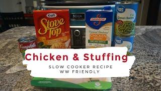 WW Slow cooker Chicken & Stuffing  Weight Watcher Friendly  MyWW