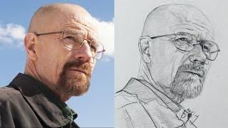 Unleash Your Inner Artist Sketching Mr. Walter Whites Face from Breaking Bad