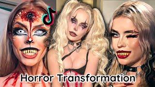 The Weirdest HORROR Makeup Transformation #2  Emma Norton Tiktok Compilation