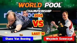 Shane Van Boening vs Wojciech Szewczyk  LAST 16  2024 World Pool Championship #billiards #9ball
