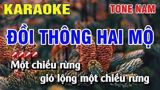 Karaoke Đồi Thông Hai Mộ Tone Nam  Nguyễn Linh
