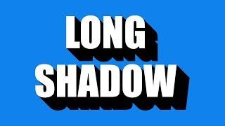 LONG SHADOW TEXT EFFECT  PHOTOSHOP TUTORIAL