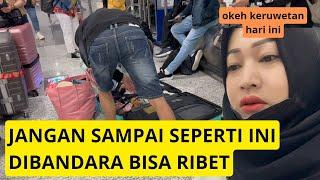 RUWET WES PADA NGGAK TAHU ATURAN BAGASI SAMPAI BONGKAR HABISKAN TENAGA