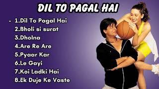 Dil To Pagal Hai.... Movie All Songs  Shahrukh Khan & Madhuri Dixit & Karisma Kapoor 