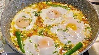 Eggs with Tomatoes & Potatoes - Easy Afghani Style Breakfast - صبحانه مزه دار افغانی