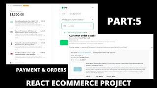 Reactjs Ecommerce Website  part 5  Payment Integration with Stripe & Saving Orders in Database