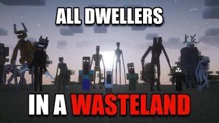 Surviving ALL of Minecrafts DWELLERS in a Wasteland I added EVERY Dweller to Minecraft...