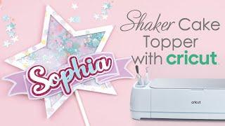 How to make a Shaker Style Cake Topper with the Cricut Maker 3