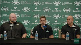Aaron Rodgers New York Jets NY Jets Introductory Press Conference JETS ARE BACK MY THOUGHTS REVIEW