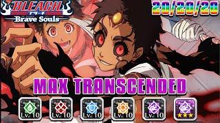 MAX TRANSCENDED T20 POWER HIKONE w 500+ SP SHOWCASE WITH BEST BUILDS Bleach Brave Souls