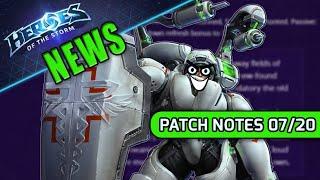 News Patch Notes July 20 2021  Heroes of the Storm