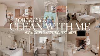 SPEED CLEAN WITH ME  extreme cleaning motivation *POWER HOUR* satisfying clean MAY 2023