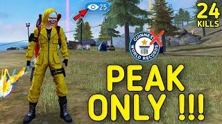 SOLO VS SQUAD  PEAK ONLY 24 KILLS MISSED WORLD RECORD FULL GAMEPLAY  99% HEADSHOT INTEL I5