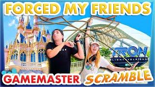 I FORCED My Friends To COMPETE In A CHAOTIC Disney World Challenge -- Gamemaster Scramble