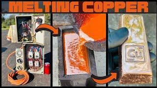 3-Phase Copper Melting - BigStackD Copper Brass Aluminum - ASMR Metal Melting - Trash To Treasure