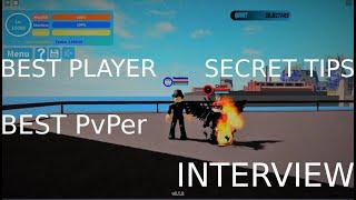 Boku No Roblox  Playing with the BEST PLAYER PvP + Interview *SECRET TIPS*  Best BNR Player