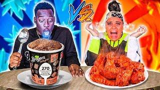 HOT VS COLD FOOD CHALLENGE 