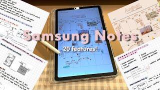 SAMSUNG NOTES - 20 features in 11 minutes  in Samsung Galaxy Tab S6 Lite