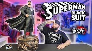 Superman Black Suit Exclusive 13 Statue by Legendary Beast Studios revealed