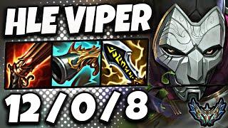 Jhin vs Kaisa ADC  HLE Viper  Korea Challenger Patch 14.12 