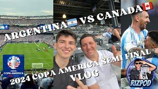 Watching Messi Live at the 2024 Copa America  Argentina v Canada Semi-Final  Game Day Vlog