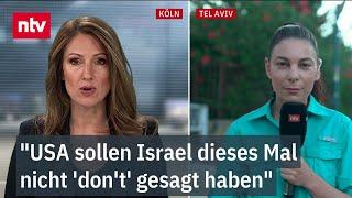 Vergeltung nach Angriff des Irans? - USA sollen Israel dieses Mal nicht dont gesagt haben ntv