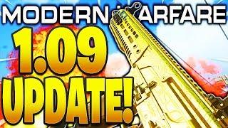 MODERN WARFARE 1.09 UPDATES NEW PATCH 1.09 MODERN WARFARE COMING SOON - CHALLENGES 725 SND + MORE