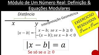 Módulo de Um Número Real Definição & Equações Modulares