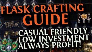 PoE 3.24 - CRAFTING FLASKS FOR BIG PROFIT  CURRENCY MAKING METHOD  - GUIDE FOR LAZY PEOPLE -