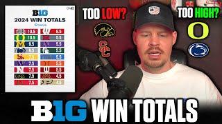 REACTING TO BIG TEN WIN TOTALS TOO HIGH TOO LOW OR JUST RIGHT ON FANDUEL?