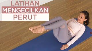 10 min Melatih Otot & Mengecilkan Perut  Pilates Untuk Otot Perut