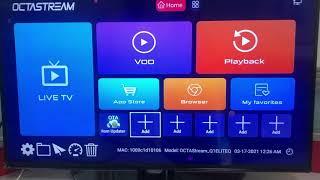 Octatream tv box Q1 Elite add or delete app