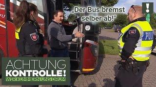 Der bremst selber ab  Bus hält wiederholt keinen Abstand  Achtung Kontrolle