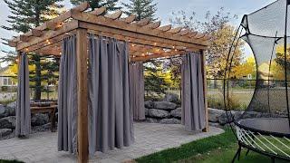 Outdoor Curtain Rod & Bracket Idea