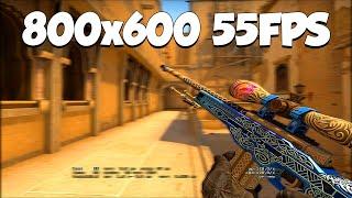 800x600 with 55 fps • CSGO