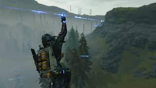 DEATH STRANDING - Fast Zipline Route to Wind Farm from Distribution Center 