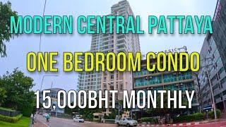 MODERN CENTRAL PATTAYA ONE BEDROOM SEA VIEW CONDO REVIEW - City Garden Tower 15000BHT Monthly