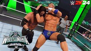 WWE 2K24 AJ Styles vs LA Knight WrestleMania 40  Prediction Highlights