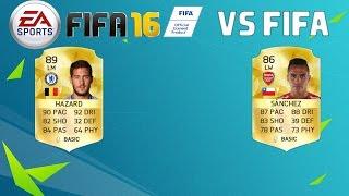 EDEN HAZARD VS ALEXIS SANCHEZ  FIFA 16  VS FIFA